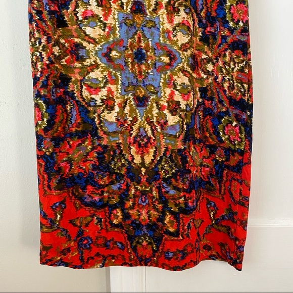 Anthropologie | Maeve Red Moroccan Print Dress - Picture 4 of 7